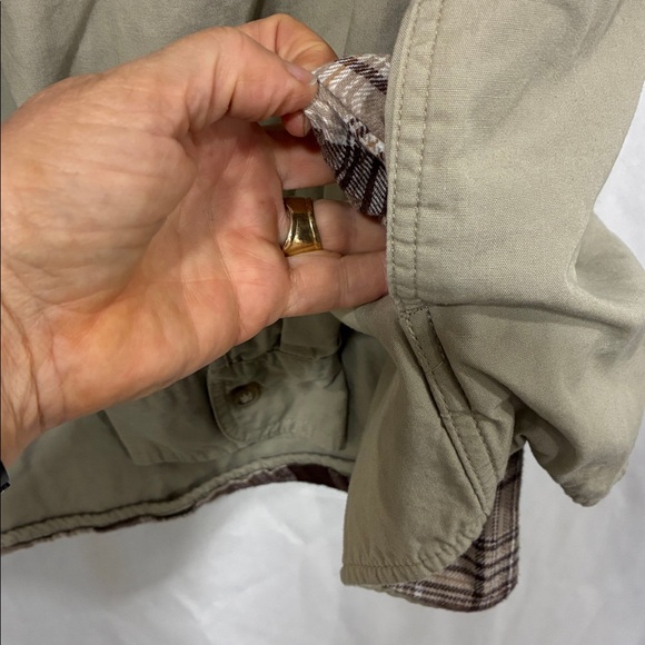 Wrangler DAD 100% Cotton Vintage Khaki Shirt Jacket with Plaid Lining 3X Shirt - Picture 11 of 11